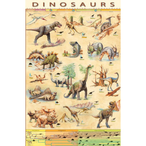 Plakát, Obraz - Dinosaurs, (61 x 91,5 cm)