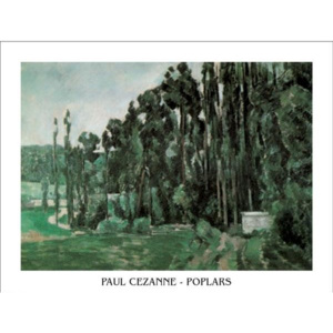Obraz, Reprodukce - Topoly, Paul Cézanne, (80 x 60 cm)