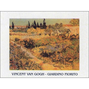 Obraz, Reprodukce - Kvetoucí zahrada s pěšinou, 1888, Vincent van Gogh, (30 x 24 cm)