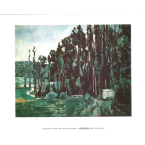 Obraz, Reprodukce - Topoly, Paul Cézanne, (30 x 24 cm)