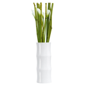 Váza BAMBOO ASA Selection bílá, 36 cm, průměr 13 cm