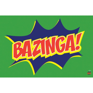 Plakát, Obraz - BIG BANG THEORY - bazinga icon, (91,5 x 61 cm)