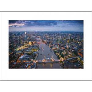 Obraz, Reprodukce - Londýn - Jason Hawkes, (80 x 60 cm)