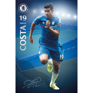 Plakát, Obraz - Chelsea FC - Costa 15/16, (61 x 91,5 cm)