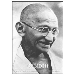 Plakát, Obraz - Gandhi Mahatma, (61 x 91,5 cm)