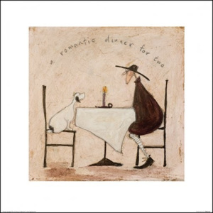Obraz, Reprodukce - Sam Toft - A Romantic Dinner For Two, (40 x 40 cm)