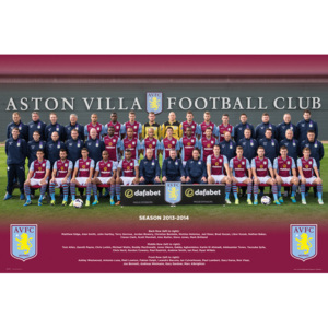 Plakát, Obraz - Aston Villa FC - Team Photo 13/14, (91,5 x 61 cm)