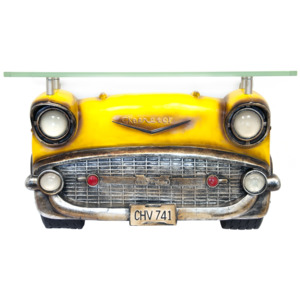 Stylová polička ve tvaru amerického retro auta