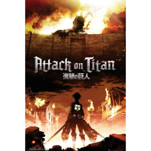 Plakát, Obraz - Attack on Titan (Shingeki no kyojin) - Key Art, (61 x 91,5 cm)