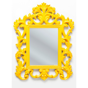 KARE DESIGN Zrcadlo Modern Barock - žluté, 53×69 cm
