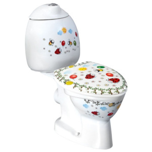 SAPHO - KID dětské WC kombi vč.nádržky, zadní odpad, barevný potisk (CK311.400.0F)