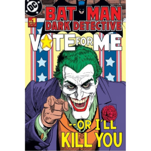 Plakát, Obraz - BATMAN - joker vote for me, (61 x 91,5 cm)