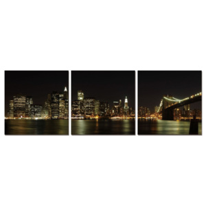 Obraz New York - Manhattan Skyline, (150 x 50 cm)