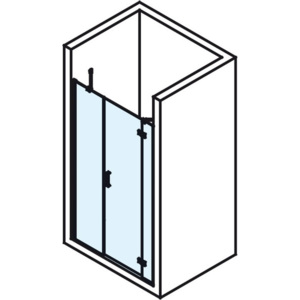 POLYSAN - VITRA LINE sprchové dveře 1200mm, pravé, čiré sklo (BN3015R)