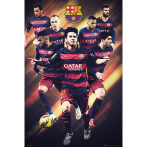 Posters Plakát, Obraz - FC Barcelona - Players 15/16, (61 x 91,5 cm)