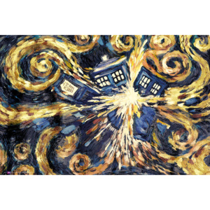Plakát, Obraz - DOCTOR WHO - exploding tardis, (91,5 x 61 cm)