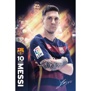 Plakát, Obraz - FC Barcelona - Messi 15/16, (61 x 91,5 cm)