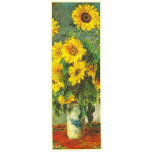 Obraz, Reprodukce - Zátiší se slunečnicemi - Slunečnice, 1880-81, Claude Monet, (35 x 100 cm)
