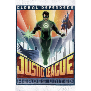 Plakát, Obraz - DC Comics - Green Lantern Art Deco, (61 x 91,5 cm)