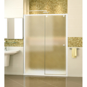 SanSwiss PLS2D 150 04 22 Sprchové dveře posuvné jednodílné 150 cm, pevný díl vpravo