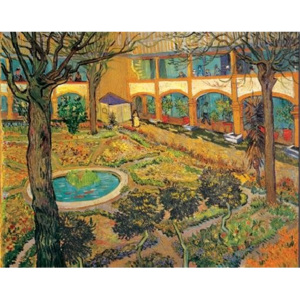 Obraz, Reprodukce - Zahrada nemocnice v Arles, 1889, Vincent van Gogh, (30 x 24 cm)