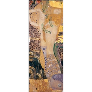 Obraz, Reprodukce - Vodní hadi, Gustav Klimt, (50 x 100 cm)
