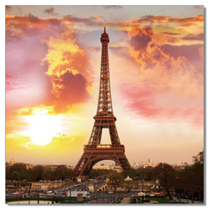 Obraz na zeď - Paříž - Eifelova věž, (120 x 120 cm)