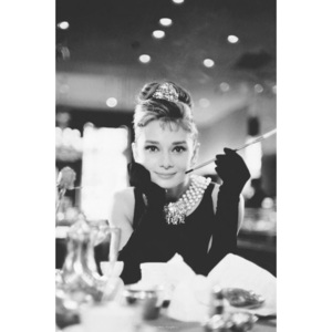 Plakát, Obraz - Audrey Hepburn - breakfast, (61 x 91,5 cm)