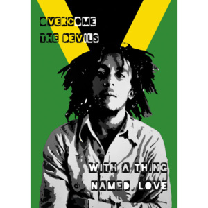 Plakát, Obraz - Bob Marley - Collage, (61 x 91,5 cm)