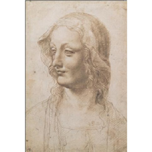 Obraz, Reprodukce - Portrét ženy - Busto Di Donna, Leonardo Da Vinci, (35 x 50 cm)