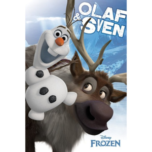Plakát, Obraz - Ledové království - Olaf and Sven, (61 x 91,5 cm)