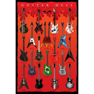 Plakát, Obraz - Guitar hell - the axesod evil, (61 x 91,5 cm)