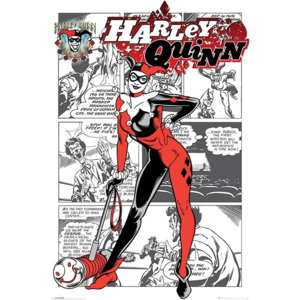 Plakát, Obraz - Harley Quinn - aka Dr. Harleen Francis Quinzel, (61 x 91,5 cm)
