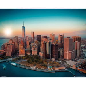 Plakát, Obraz - New York - Freedom Tower Manhattan, (50 x 40 cm)