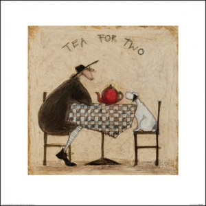 Obraz, Reprodukce - Sam Toft - Tea for Two, (40 x 40 cm)