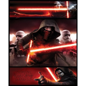 Plakát, Obraz - Star Wars VII: Síla se probouzí - Kylo Ren Panels, (40 x 50 cm)