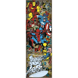Plakát, Obraz - MARVEL COMICS - heroes, (53 x 158 cm)
