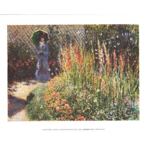 Obraz, Reprodukce - Gladioly - Mečíky, Claude Monet, (30 x 24 cm)