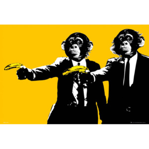 Plakát, Obraz - Monkeys - bananas, (91,5 x 61 cm)