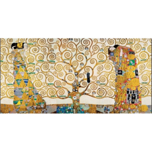 Obraz, Reprodukce - Strom života, Naplnění (Objetí), Čekání - vlys z paláce Stoclet, 1909, Gustav Klimt, (100 x 50 cm)