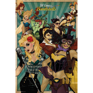 Plakát, Obraz - DC Comics - Bombshells, (61 x 91,5 cm)