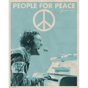 Plakát, Obraz - John Lennon - people for peace, (40 x 50 cm)