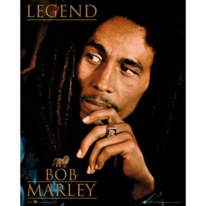 Plakát, Obraz - Bob Marley - legend, (40 x 50 cm)