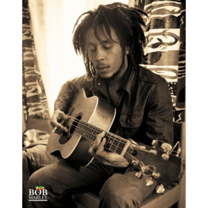 Plakát, Obraz - Bob Marley - sitting, (40 x 50 cm)