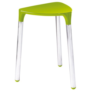 Gedy - YANNIS koupelnová stolička 37x43,5x32,3 cm, zelená (217204)