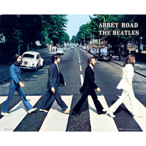 Plakát, Obraz - Beatles - abbey road, (50 x 40 cm)