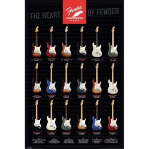 Plakát, Obraz - Fender - Stratocaster, the Heart of Fender, (61 x 91,5 cm)