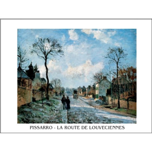 Obraz, Reprodukce - Silnice v Louveciennes, Camille Pissarro, (70 x 50 cm)