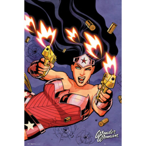 Plakát, Obraz - DC Comics - Wonder Woman Shooting, (61 x 91,5 cm)