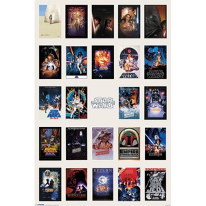 Plakát, Obraz - Star Wars - One Sheet Collage, (61 x 91,5 cm)